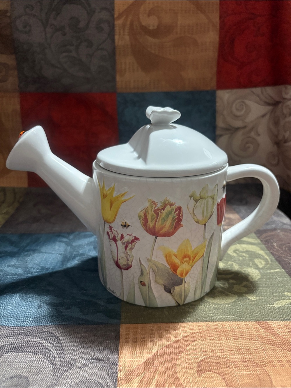 🌷Marjolein Bastin Signed Watering Can Teapot.